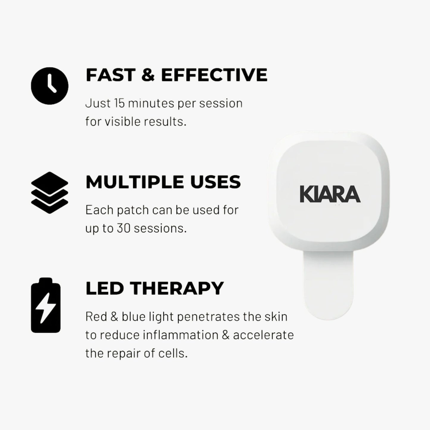 Clair™ - Red & Blue Light Therapy Acne Patch | For All Acne Skin