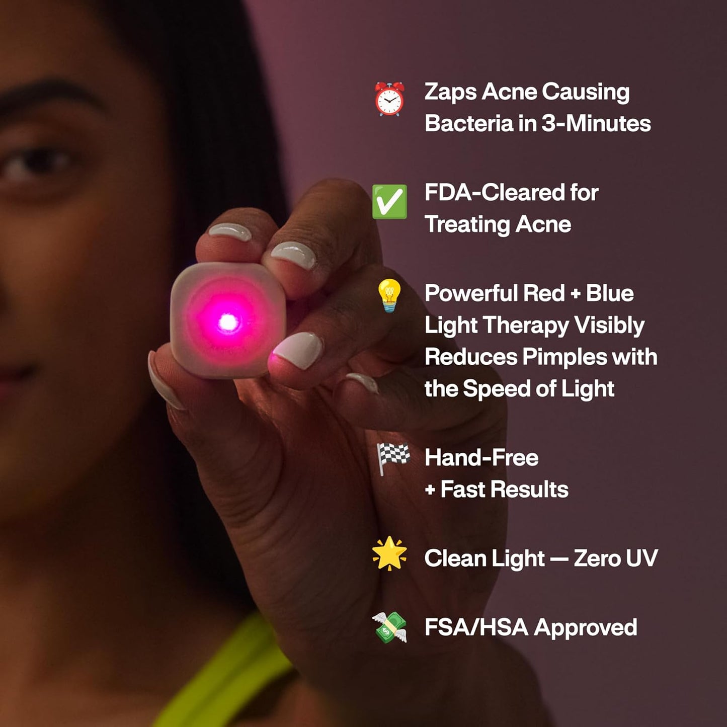 Clair™ - Red & Blue Light Therapy Acne Patch | For All Acne Skin