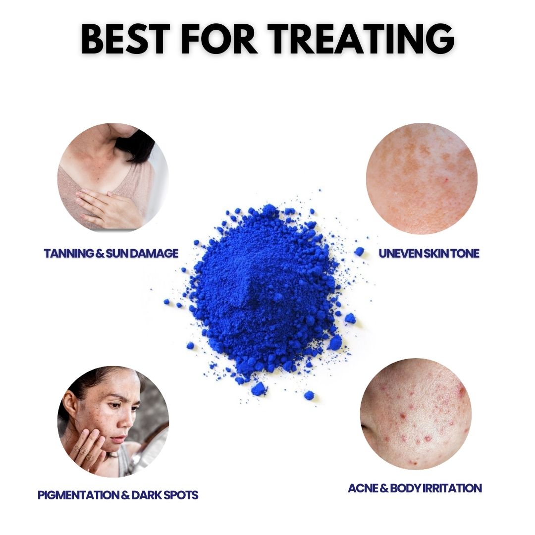 Blue Morni™ by Kiara | Moroccan Skin Brightening Powder | Pure & Natural