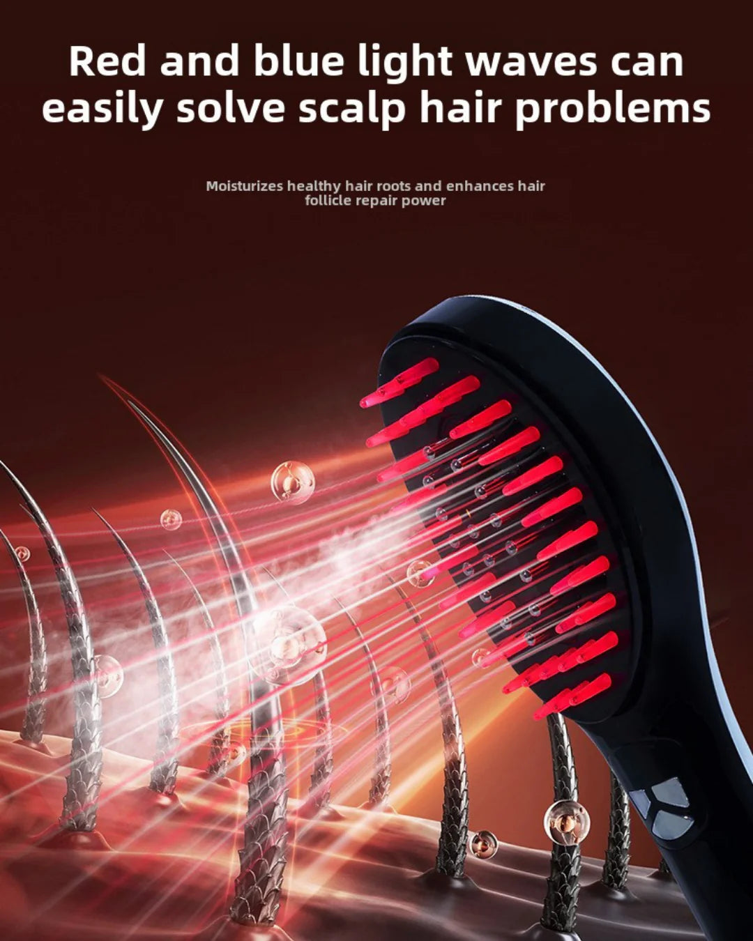 EVO X™ – Advanced Red & Blue Light Phototherapy Comb for Complete Hair & Scalp Care