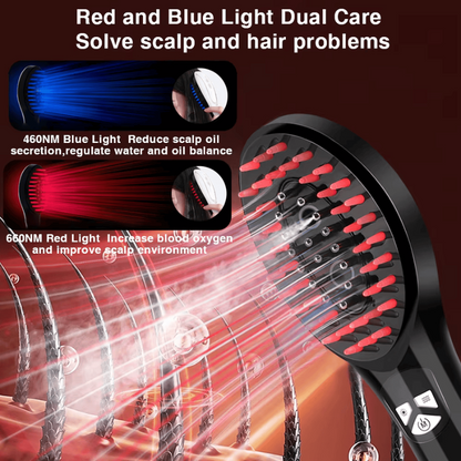 EVO X™ – Advanced Red & Blue Light Phototherapy Comb for Complete Hair & Scalp Care