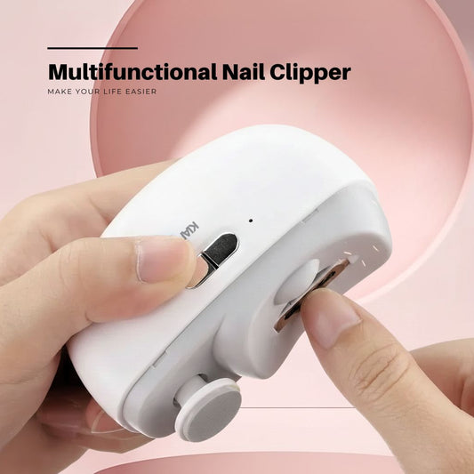 NailPro™ | 3-in-1 Electric Nail Clipper & Polisher with LED Light