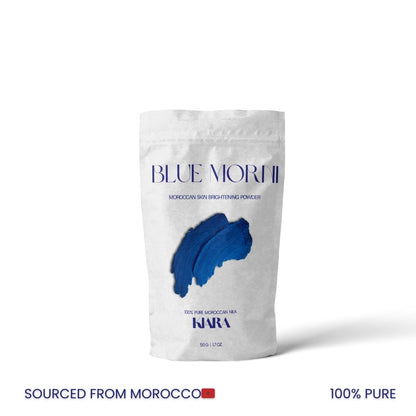 Blue Morni™ by Kiara | Moroccan Skin Brightening Powder | Pure & Natural