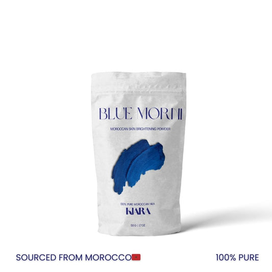 Blue Morni™ by Kiara | Moroccan Skin Brightening Powder | Pure & Natural