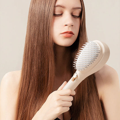 ForevaClean™ Pro - Self-Cleaning Hairbrush with Built-In Scalp Massager