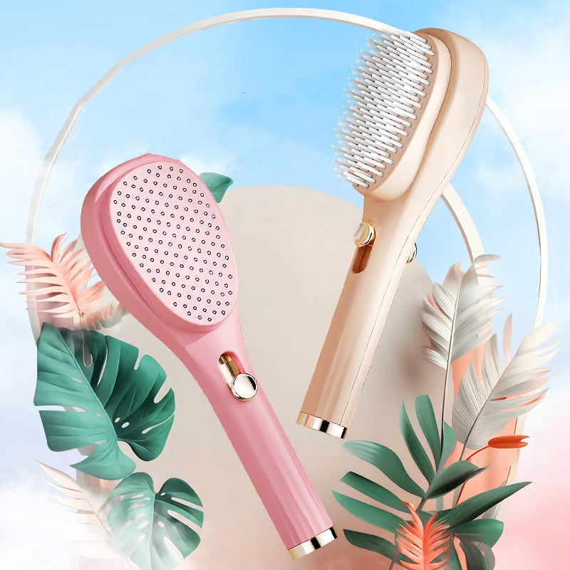 ForevaClean™ Pro - Self-Cleaning Hairbrush with Built-In Scalp Massager