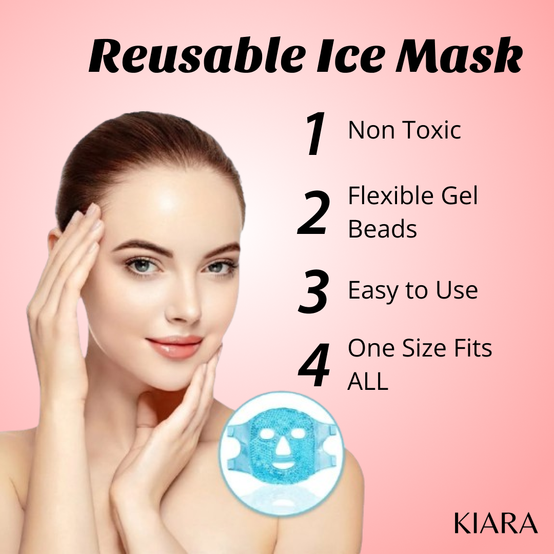 Cyro Therapy - Beaded Ice Mask - I Get Rid of Puffy Eyes & Dark Circles |  Ease Stress, Soothe Migraines