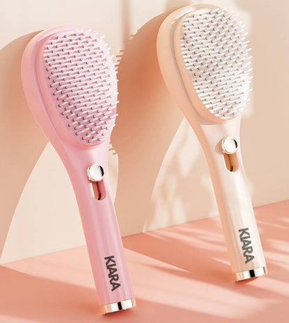 ForevaClean™ Pro - Self-Cleaning Hairbrush with Built-In Scalp Massager