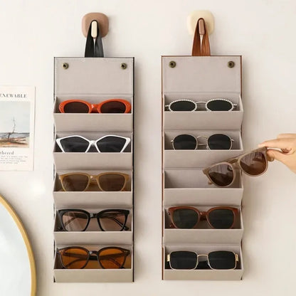 Portable Eyewear Organizer – Stylish Foldable Storage for Glasses & Accessories