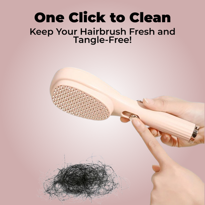 ForevaClean™ Pro - Self-Cleaning Hairbrush with Built-In Scalp Massager